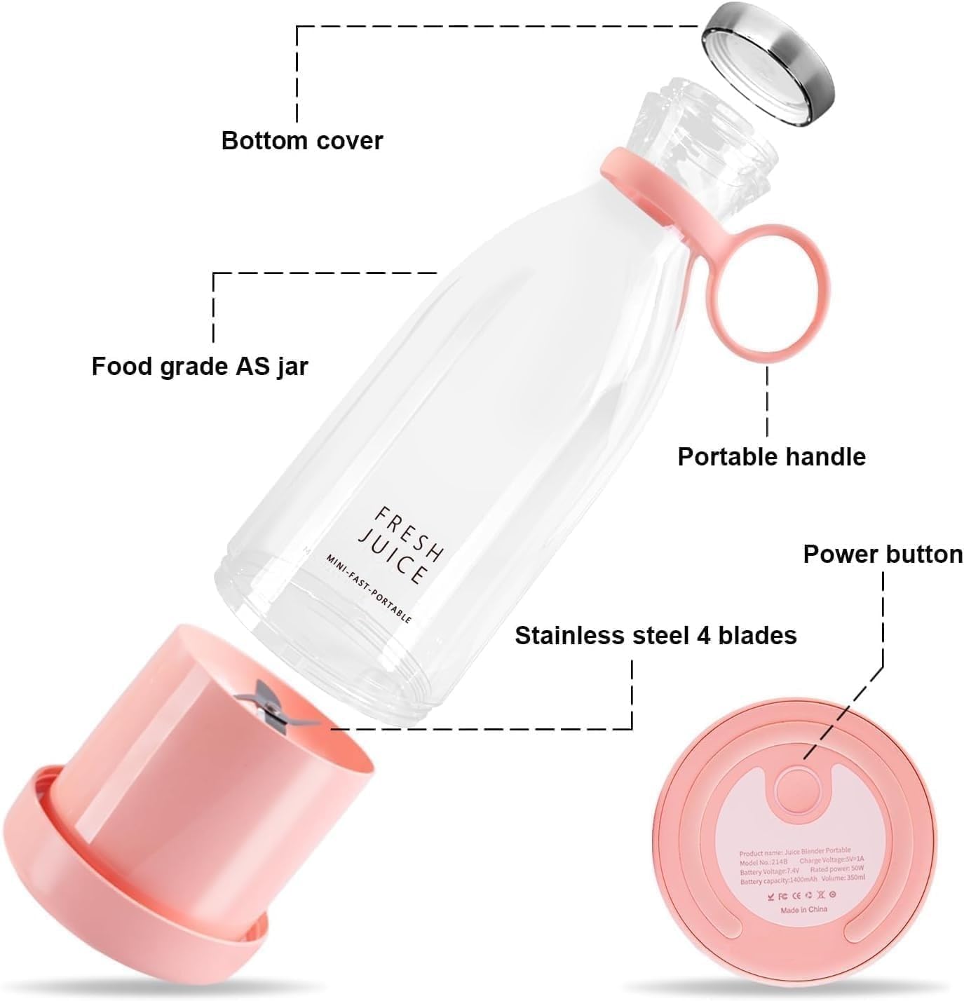 Traveller Portable Mini Juice Protein blender 2.0